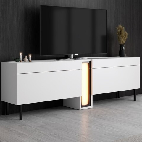 Comoda TV, Hanah Home, Nova, 180x55x32 cm, Alb