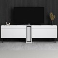 Comoda TV, Hanah Home, Nova, 180x55x32 cm, Alb