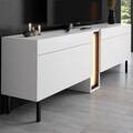 Comoda TV, Hanah Home, Nova, 180x55x32 cm, Alb