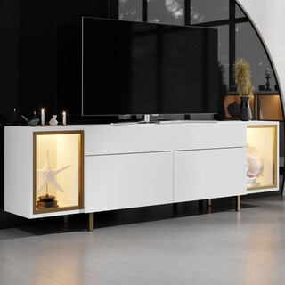 180x55x32 cm, Alb;Auriu