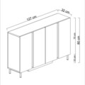 Consola, Hanah Home, Paris, 127x80x32 cm, Travertin