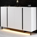 Consola, Hanah Home, Paris, 127x80x32 cm, Alb
