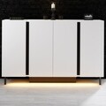 Consola, Hanah Home, Paris, 127x80x32 cm, Alb
