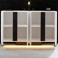 Consola, Hanah Home, Paris, 127x80x32 cm, Alb