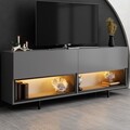 Comoda TV, Hanah Home, Ekol Down, 180x67x32 cm, Antracit
