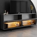 Comoda TV, Hanah Home, Ekol Down, 180x67x32 cm, Antracit