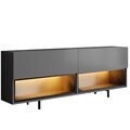 Comoda TV, Hanah Home, Ekol Down, 180x67x32 cm, Antracit