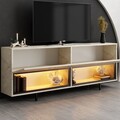 Comoda TV, Hanah Home, Ekol Down, 180x67x32 cm, Travertin