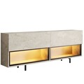 Comoda TV, Hanah Home, Ekol Down, 180x67x32 cm, Travertin