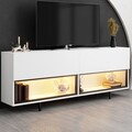 Comoda TV, Hanah Home, Ekol Down, 180x67x32 cm, Alb
