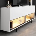 Comoda TV, Hanah Home, Ekol Down, 180x67x32 cm, Alb