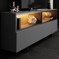 Comoda TV, Hanah Home, Ekol Up, 180x67x32 cm, Antracit