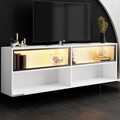Comoda TV, Hanah Home, Ekol Up, 180x67x32 cm, Alb