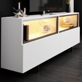 Comoda TV, Hanah Home, Ekol Up, 180x67x32 cm, Alb