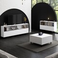 Comoda TV, Hanah Home, Ekol Up, 180x67x32 cm, Alb