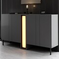 Consola, Hanah Home, Nova, 155x85x32 cm, Antracit
