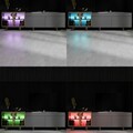 Comoda TV, Hanah Home, Vienna, 190x57x37 cm, Antracit / Aur