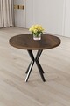 Masa, Hanah Home, Agnes, 90x73x90 cm, Baroc / Negru