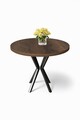 Masa, Hanah Home, Agnes, 90x73x90 cm, Baroc / Negru