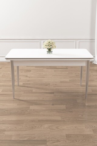 Masa, Hanah Home, Rewa, 110x76x70 cm, Alb / Crom