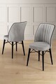 Set scaune 4 piese, Hanah Home, Nuna, Gri/Negru