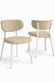 Set scaune 4 piese, Hanah Home, Toldy, Crem/Alb