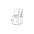 Set scaune 4 piese, Hanah Home, Risa, Antracit / Negru