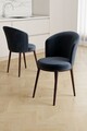 Set scaune 4 piese, Hanah Home, Risa, Antracit/Maro