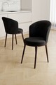 Set scaune 4 piese, Hanah Home, Risa, Negru/Maro