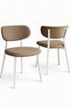Set scaune 6 piese, Hanah Home, Toldy, Cappuccino / Alb