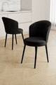 Set scaune 6 piese, Hanah Home, Risa, Negru