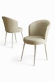 Set scaune 6 piese, Hanah Home, Risa, Crem/Alb