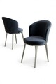 Set scaune 6 piese, Hanah Home, Risa, Antracit / Crom