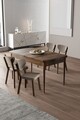 Set masa extensibila si scaune, Hanah Home, Exve, Baroc / Cappuccino