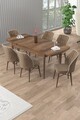 Set masa extensibila si scaune, Hanah Home, Uzi, Baroc / Maro