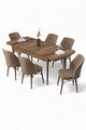 Set masa extensibila si scaune, Hanah Home, Uzi, Baroc / Maro