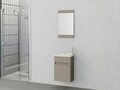 Set mobilier de baie (2 piese), Hanah Home, Mare 45, Latte