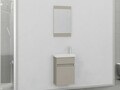 Set mobilier de baie (2 piese), Hanah Home, Mare 45, Latte