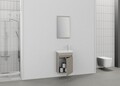 Set mobilier de baie (2 piese), Hanah Home, Mare 45, Latte