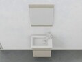 Set mobilier de baie (2 piese), Hanah Home, Mare 45, Latte