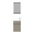 Set mobilier de baie (2 piese), Hanah Home, Mare 45, Latte