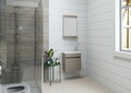 Set mobilier de baie (2 piese), Hanah Home, Passero 50, Latte