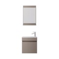 Set mobilier de baie (2 piese), Hanah Home, Passero 50, Latte