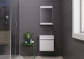 Set mobilier de baie (2 piese), Hanah Home, Passero 50, Alb mat