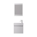 Set mobilier de baie (2 piese), Hanah Home, Passero 50, Alb mat