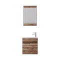 Set mobilier de baie (2 piese), Hanah Home, Passero 50, Pin