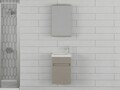 Set mobilier de baie (2 piese), Hanah Home, Sole 45, Latte