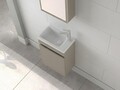 Set mobilier de baie (2 piese), Hanah Home, Sole 45, Latte