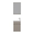 Set mobilier de baie (2 piese), Hanah Home, Sole 45, Latte