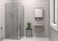 Set mobilier de baie (2 piese), Hanah Home, Pıccolo 50, Latte